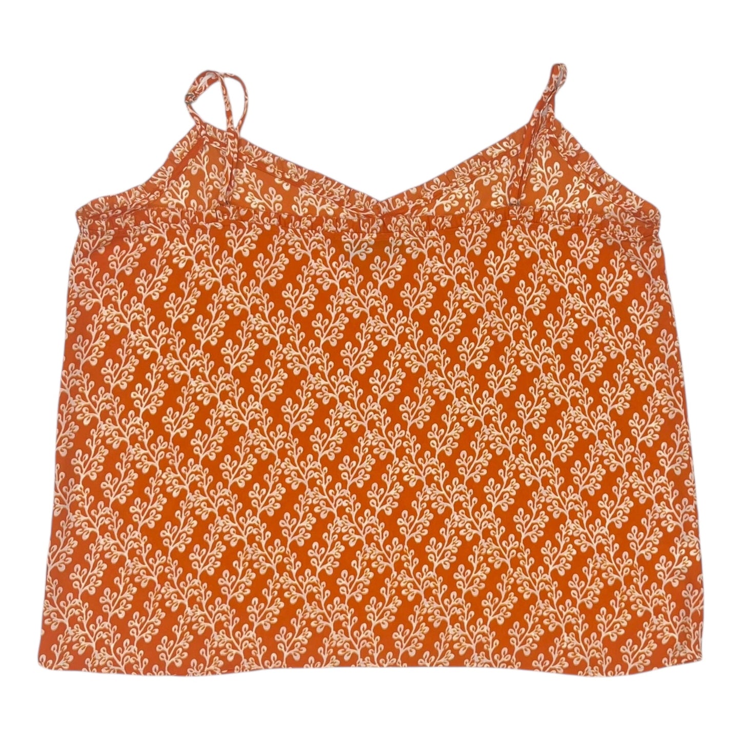 Blouse Sleeveless By Loft In Orange, Size:Xl
