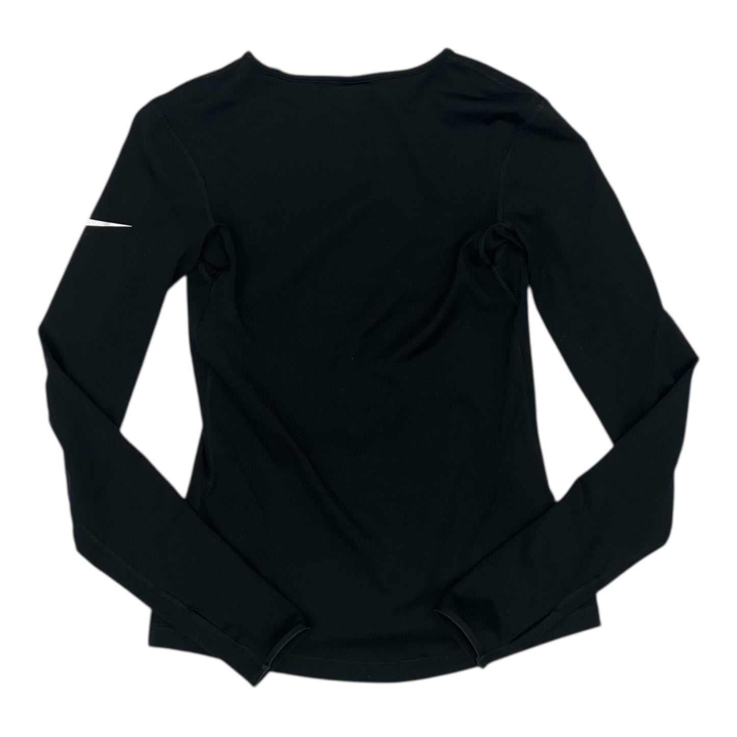 Athletic Top Ls Crewneck By Nike In Black, Size:S