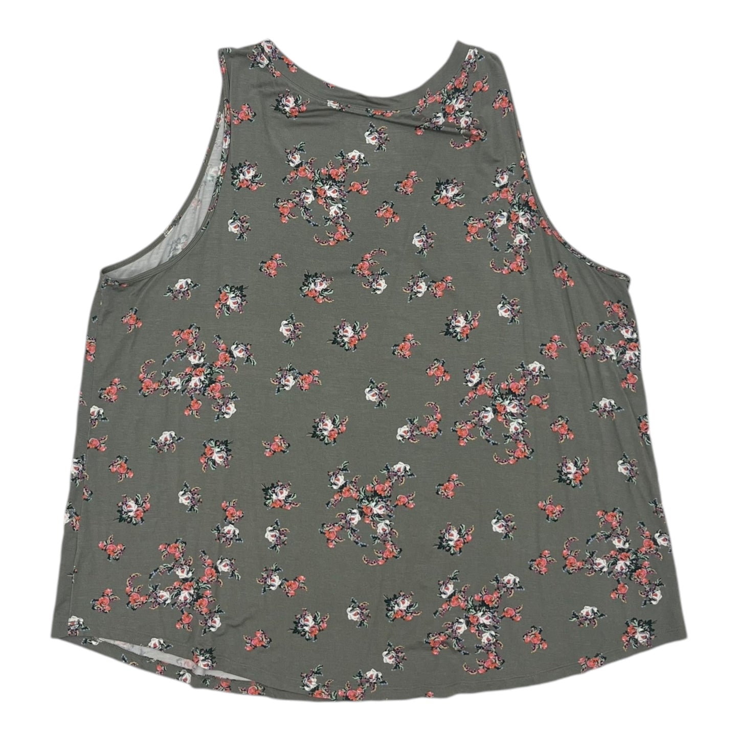 Top Sleeveless By Maurices In Floral Print, Size:2X
