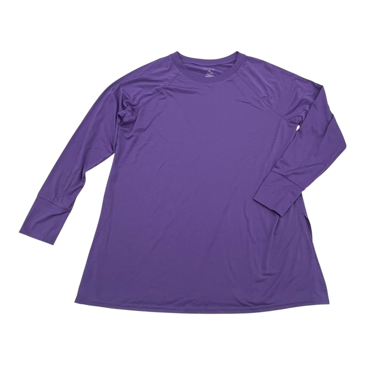 Athletic Top Ls Crewneck By Tek Gear In Purple, Size:Xl
