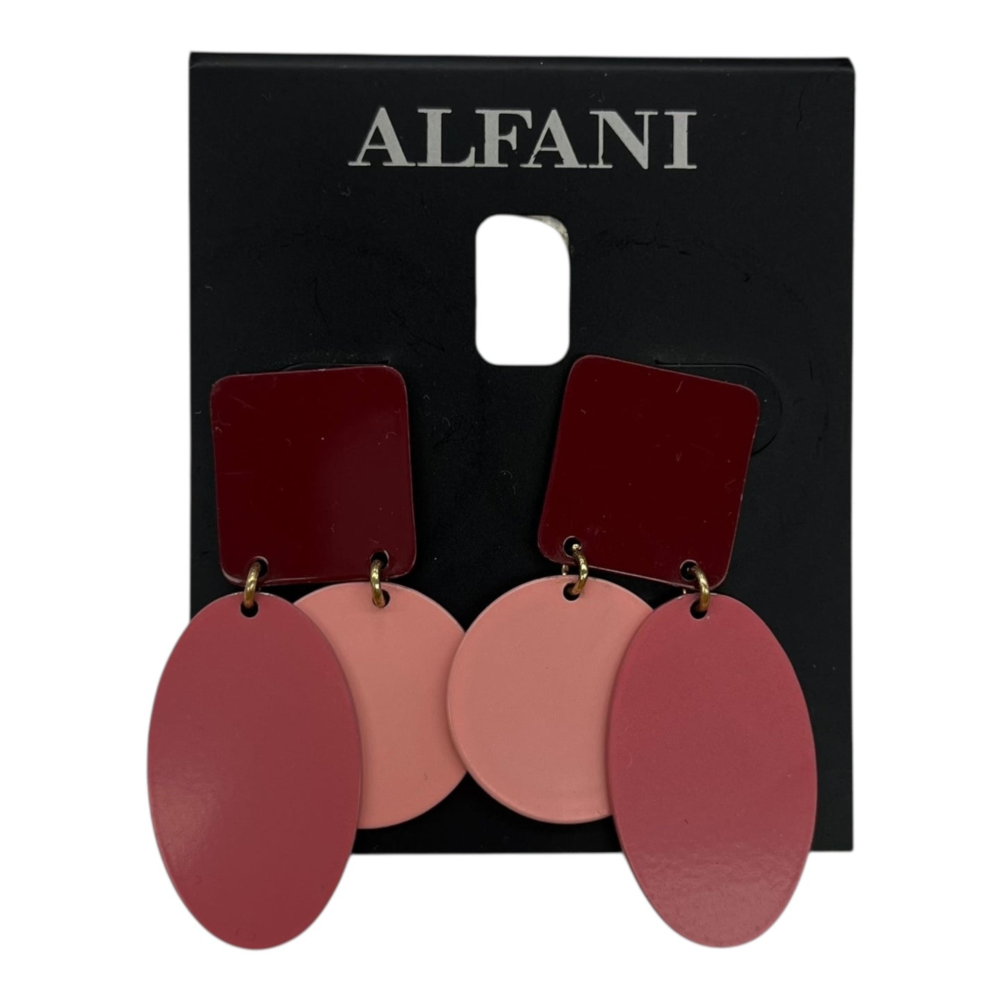 EARRINGS DANGLE/DROP by ALFANI In PINK & RED