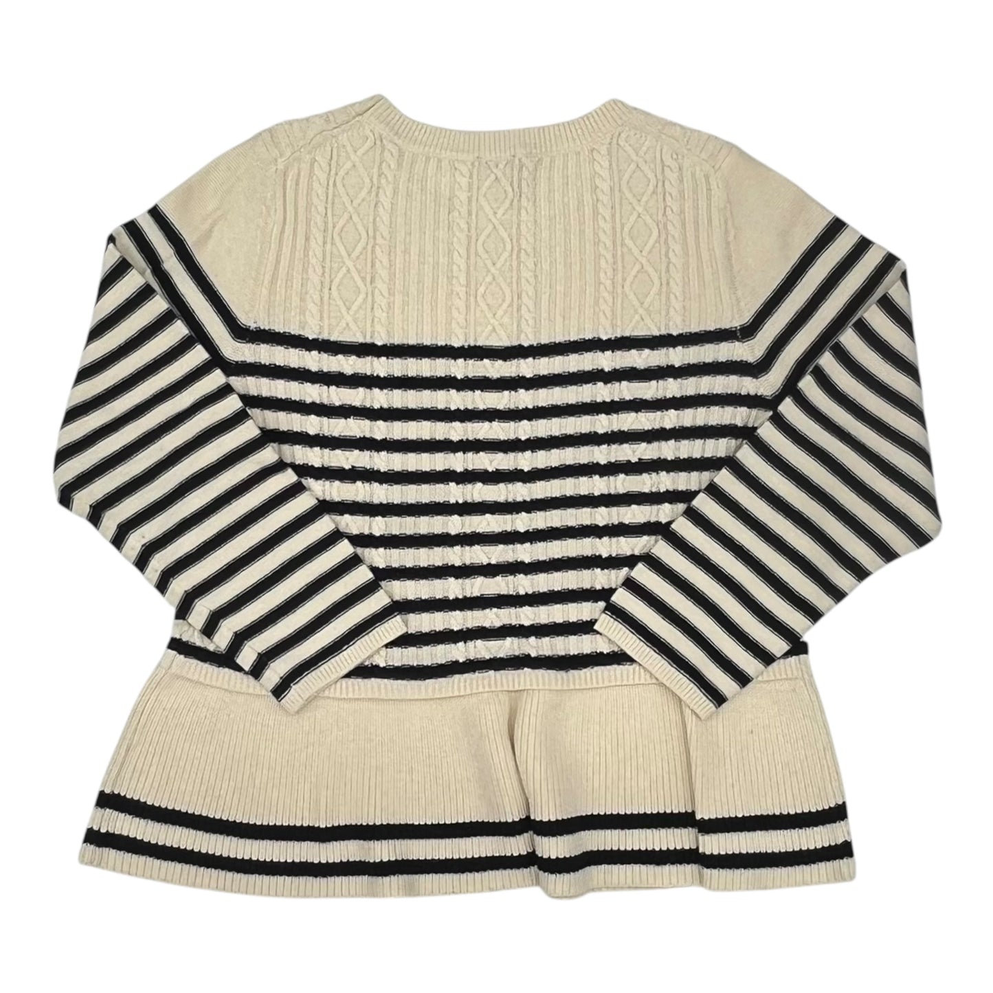 Sweater By Talbots In Blue & Tan, Size:2X
