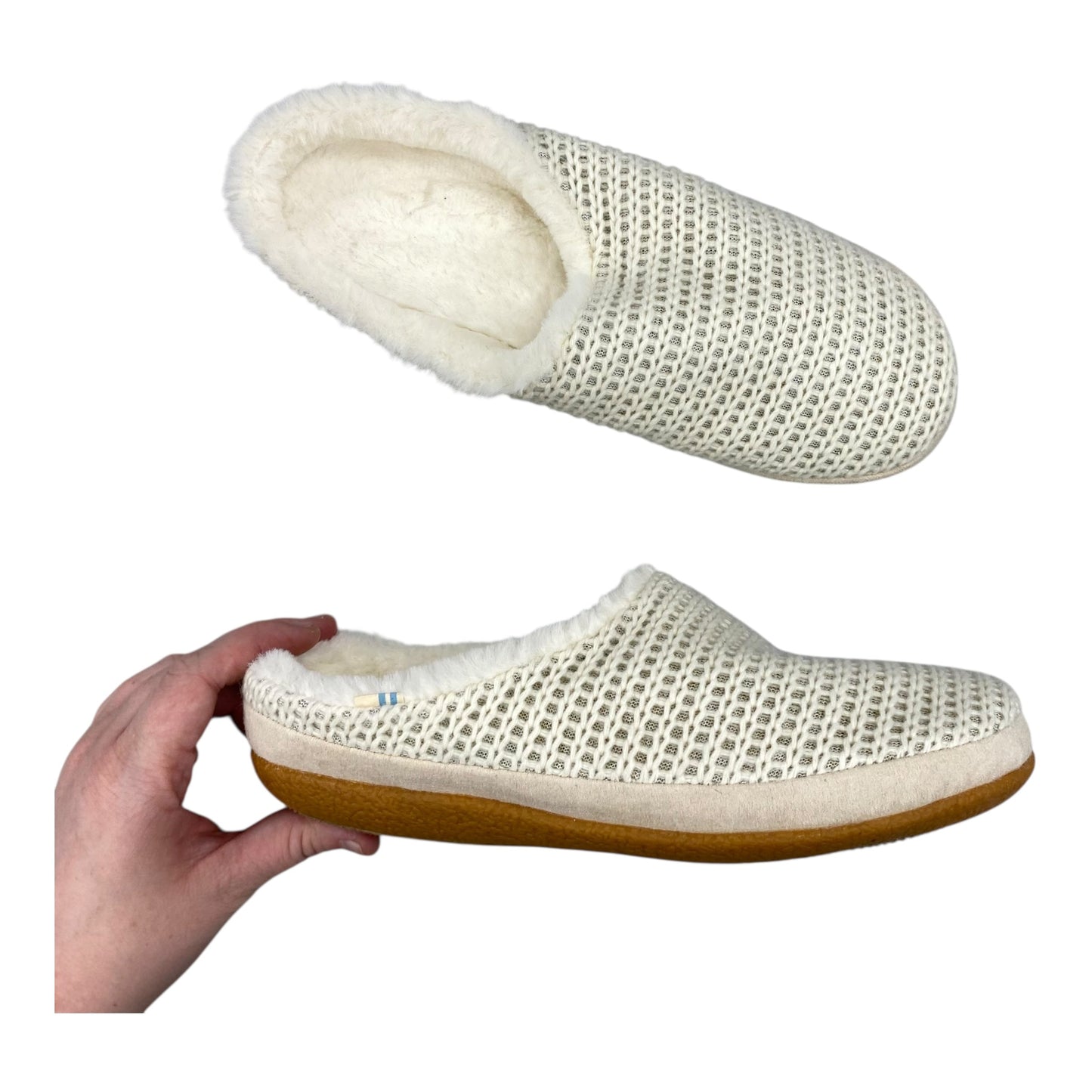 Slippers By Toms In Cream, Size:8