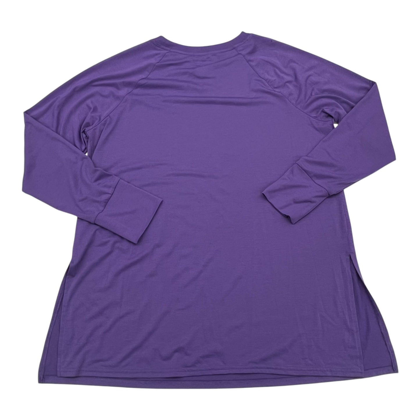 Athletic Top Ls Crewneck By Tek Gear In Purple, Size:Xl