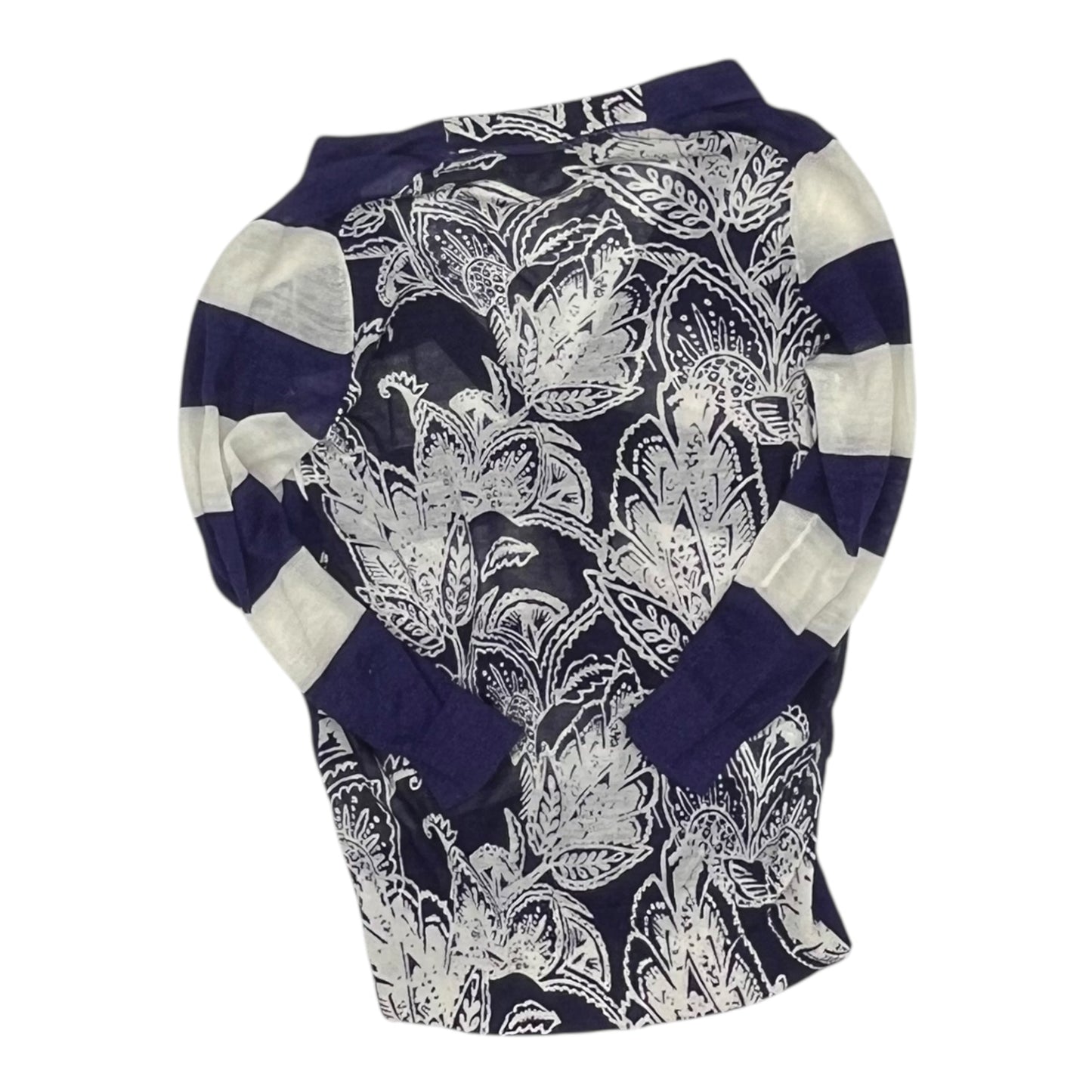 Cardigan By Loft In Blue & White, Size:S