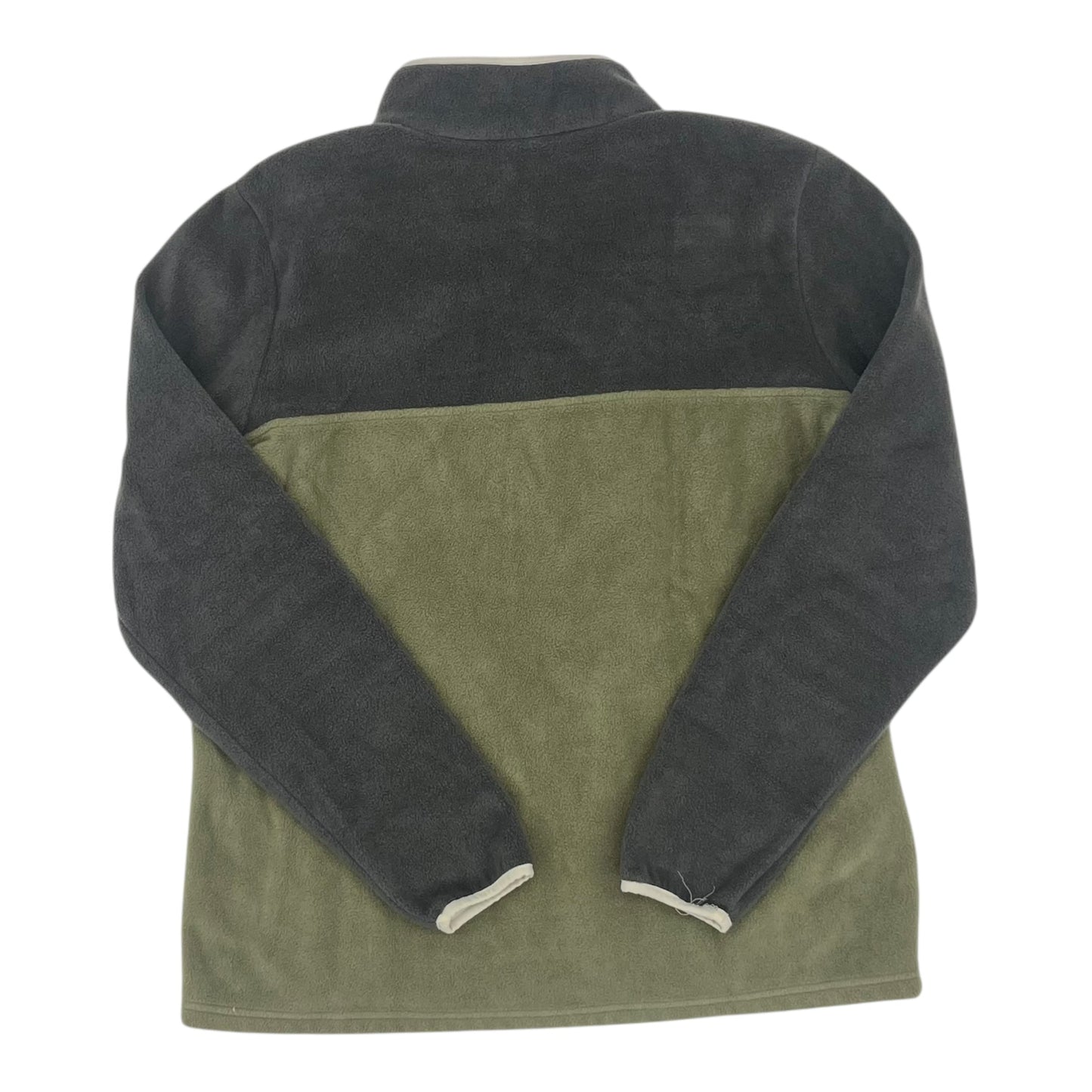 ATHLETIC SWEATSHIRT COLLAR by COLUMBIA In GREEN & GREY, Size: L