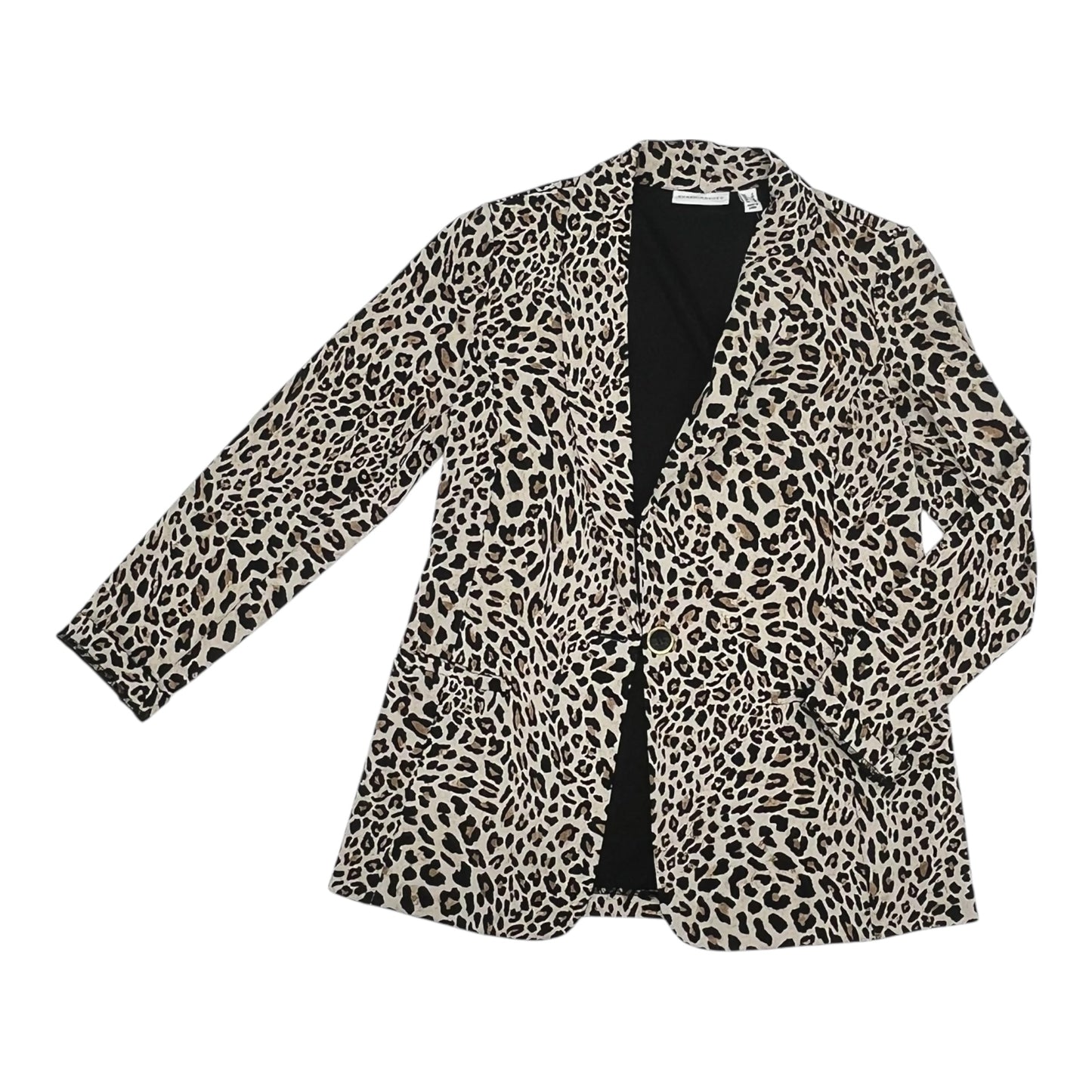 Blazer By Susan Graver In Animal Print, Size:S
