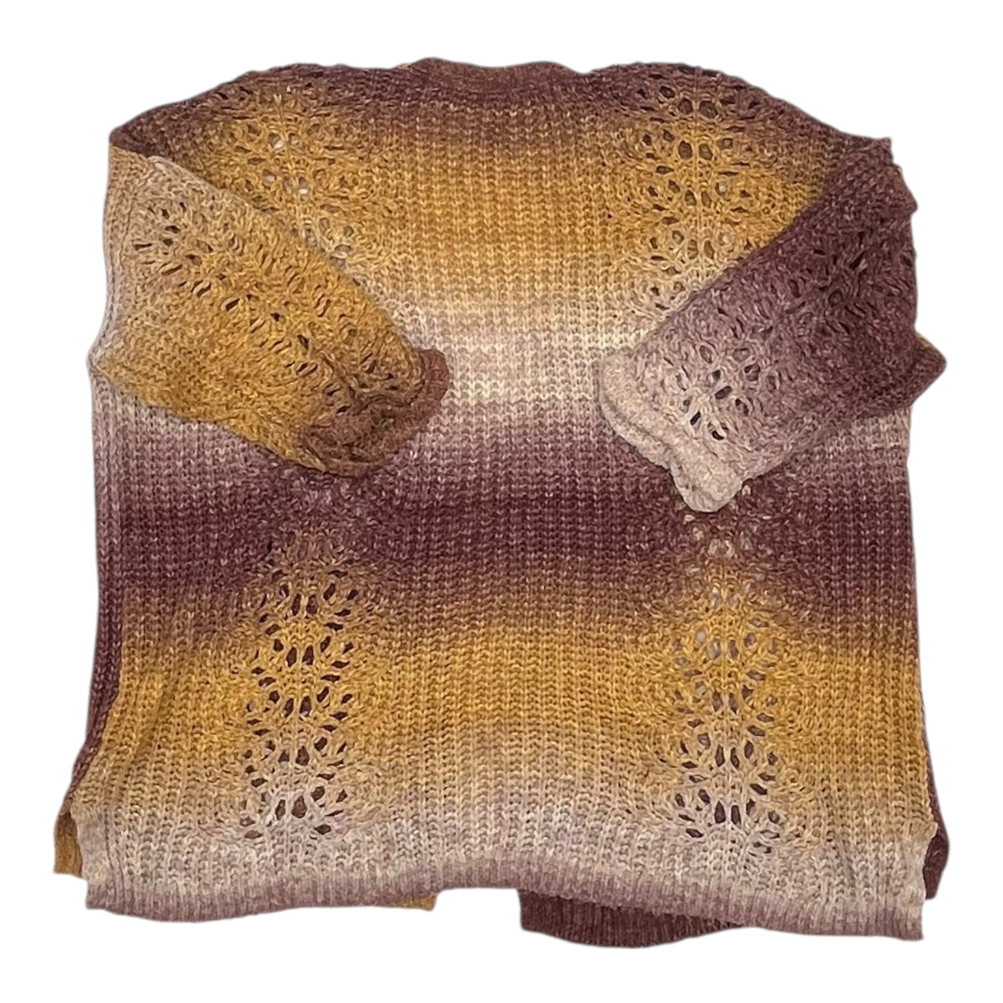 Sweater Cardigan By Maurices In Ombre Print, Size:2X