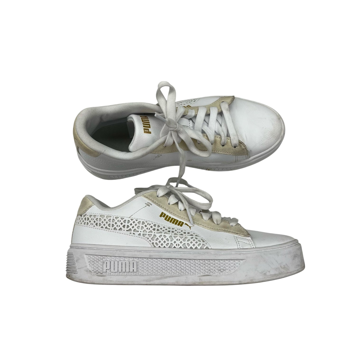 Shoes Sneakers By Puma In White, Size:8
