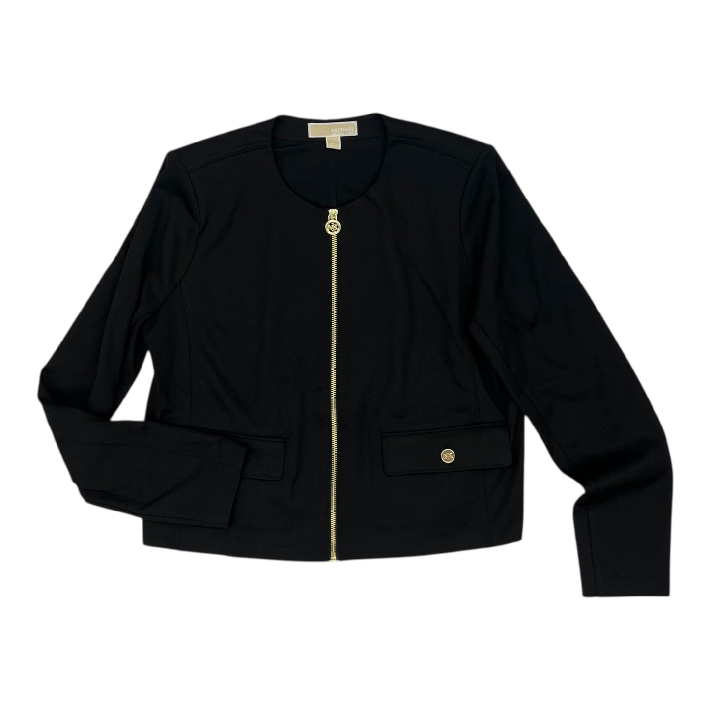 Jacket Designer By Michael Kors In Black, Size:L