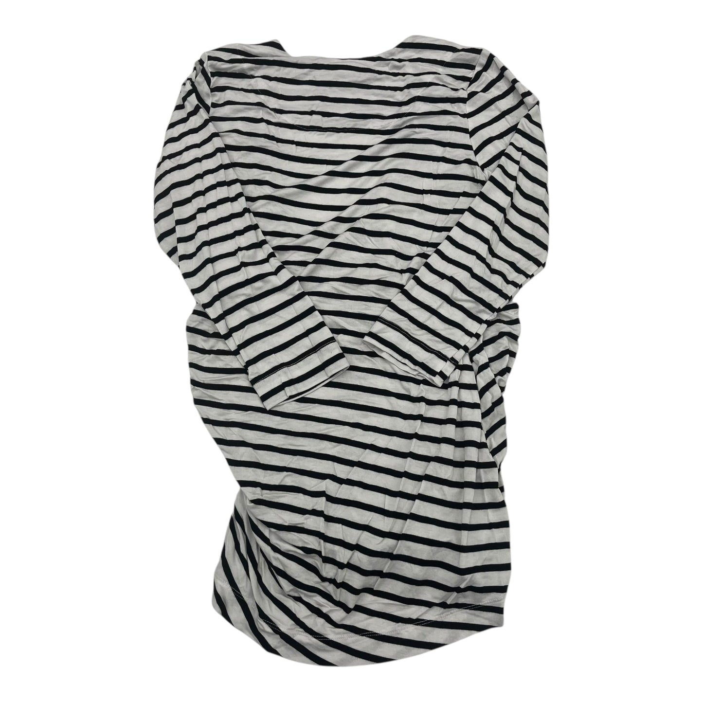 Mat Top Ls By A Pea In The Pod In Black & White, Size:M