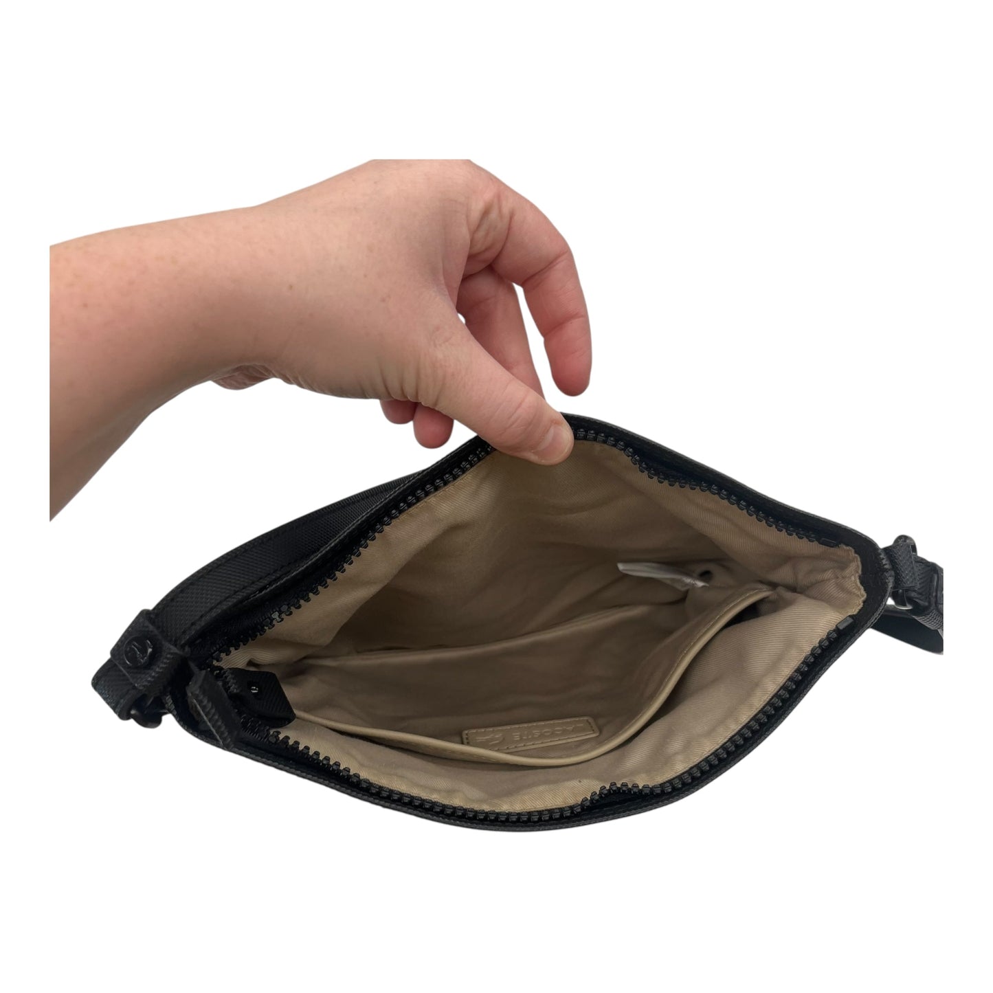 Crossbody By Lacoste In Black, Size:Large