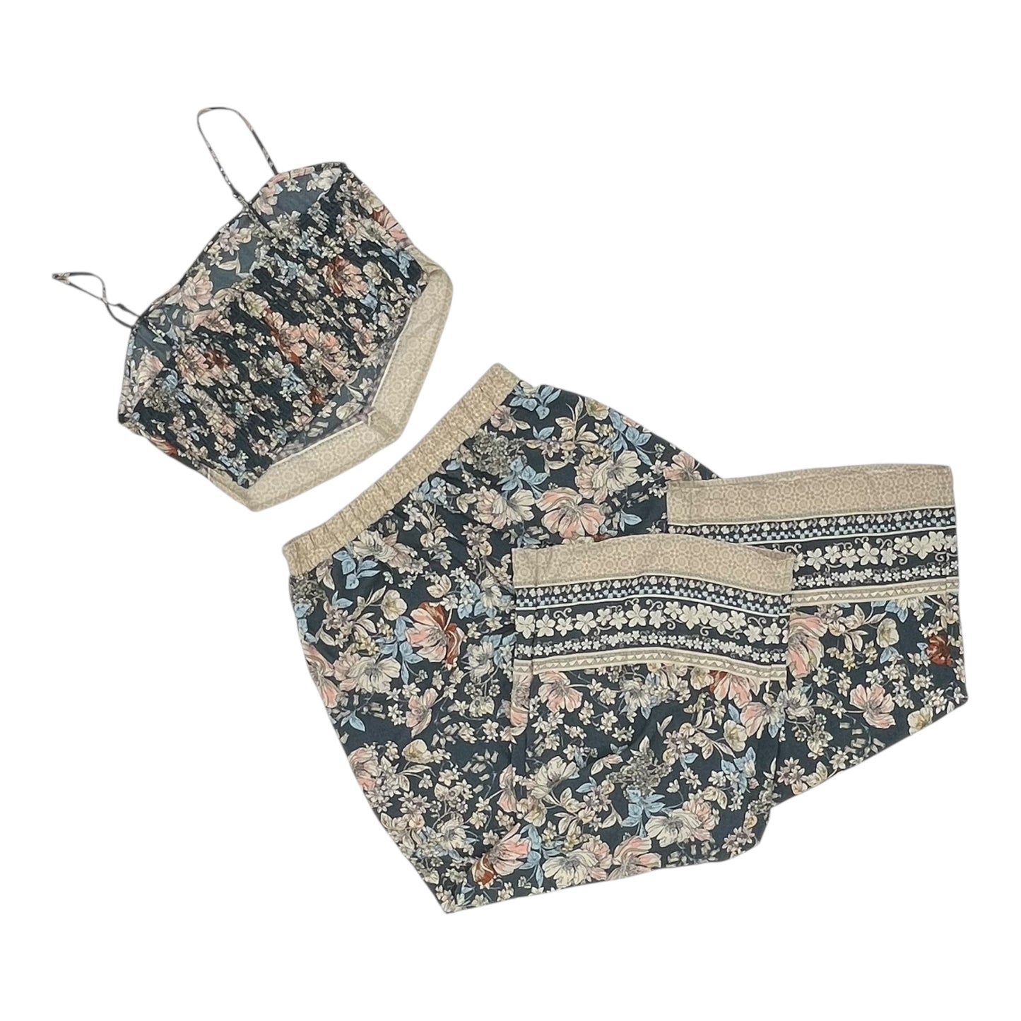 Pants Set 2Pc By Sienna Sky In Blue & Cream, Size:Xl