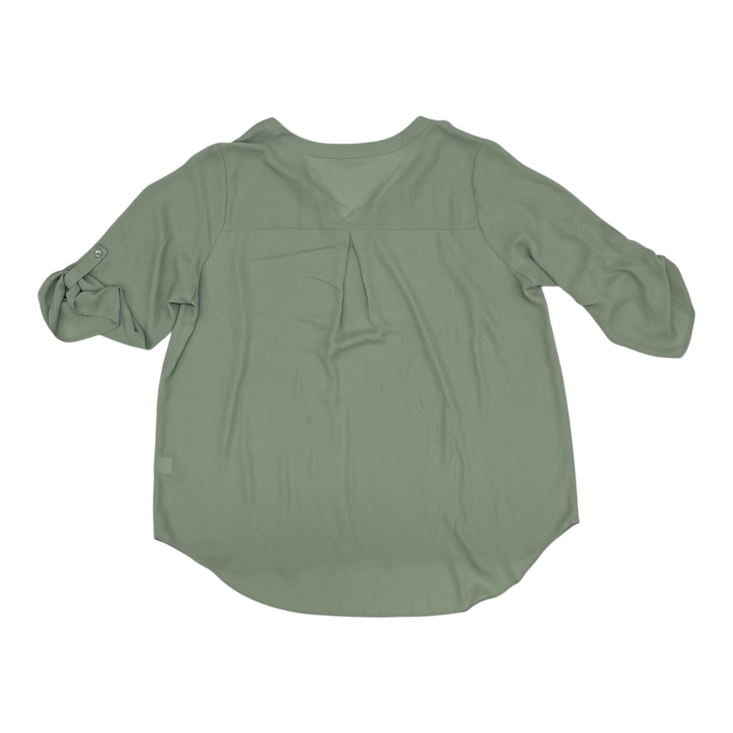 Blouse 3/4 Sleeve By Chaus In Green, Size:1X