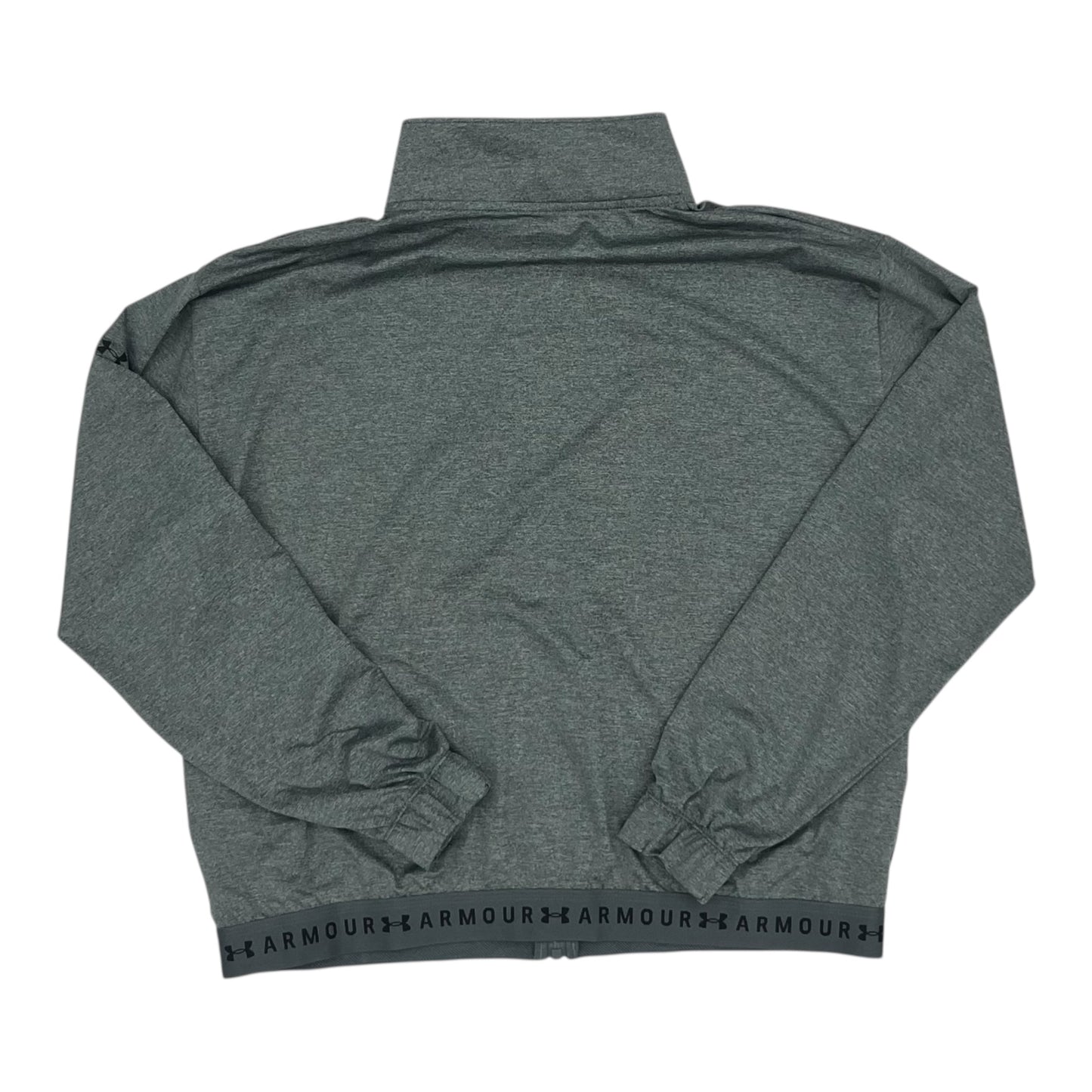 Athletic Jacket By Under Armour In Grey, Size:L