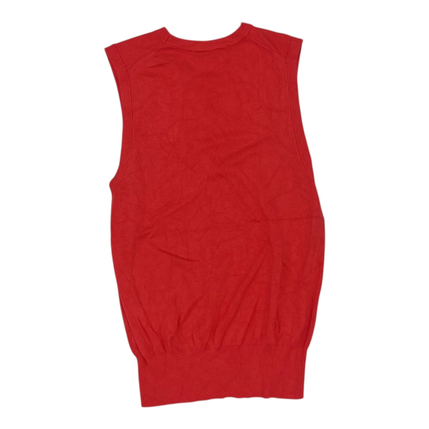 Vest Sweater By Zara In Orange, Size:L