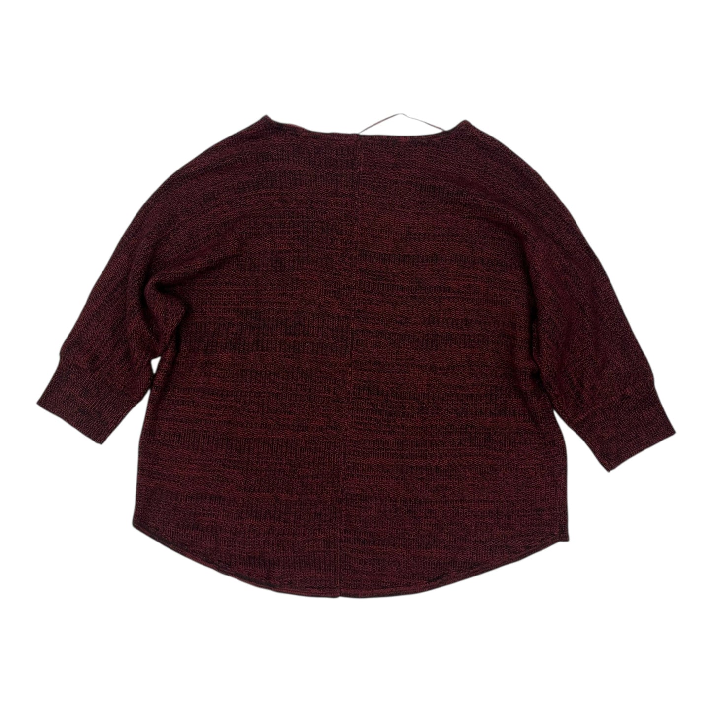 Sweater By Boutique + In Maroon, Size:2X