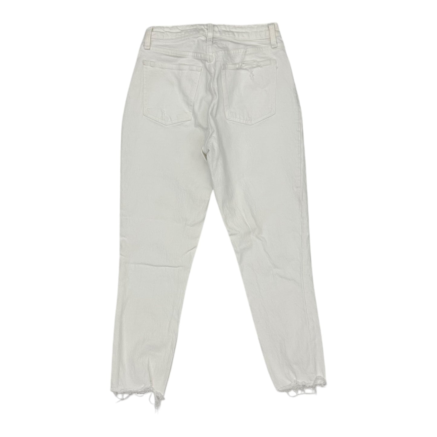 Jeans Skinny By Abercrombie And Fitch In White Denim, Size:4P