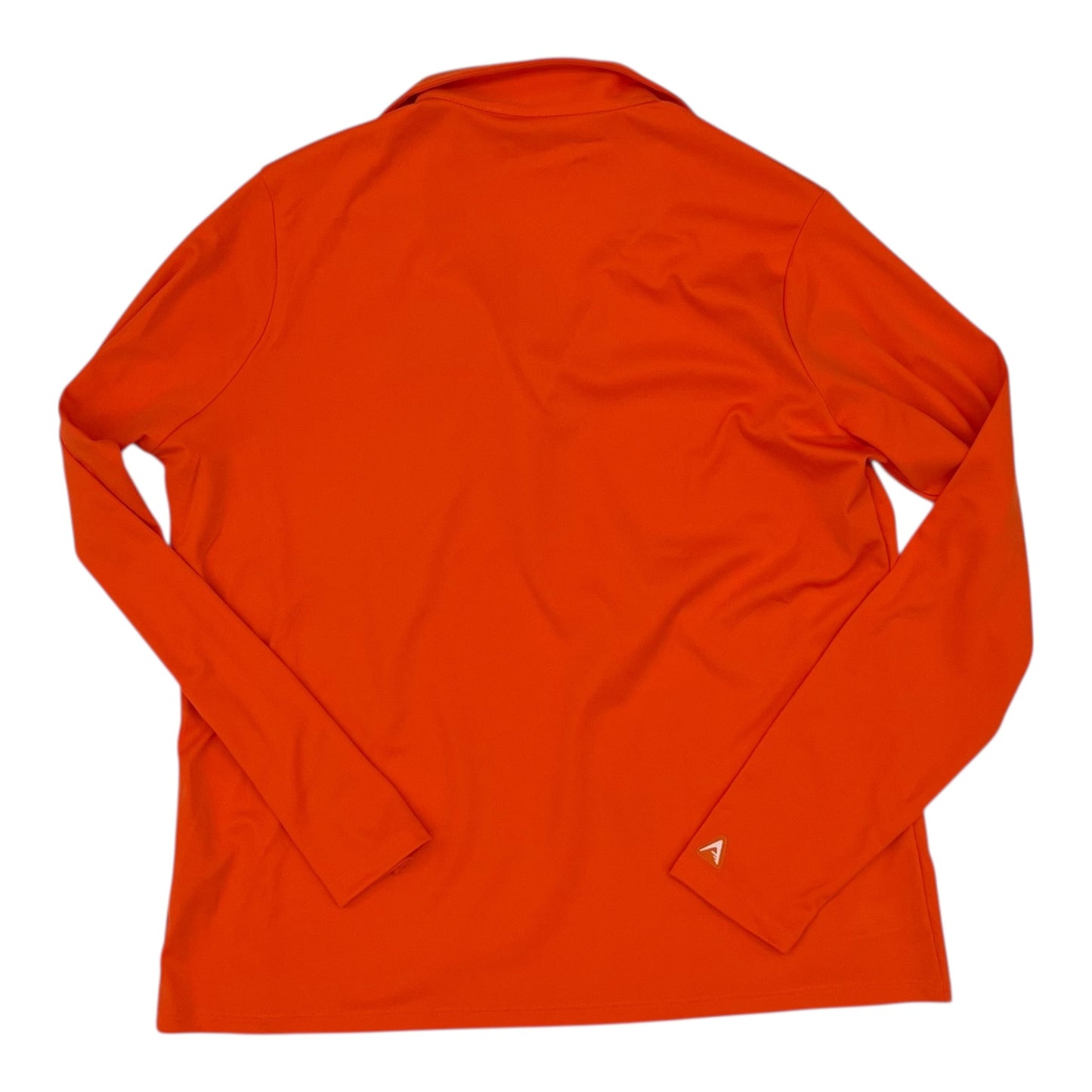 Athletic Top Ls Collar By Antigua In Orange, Size:Xl