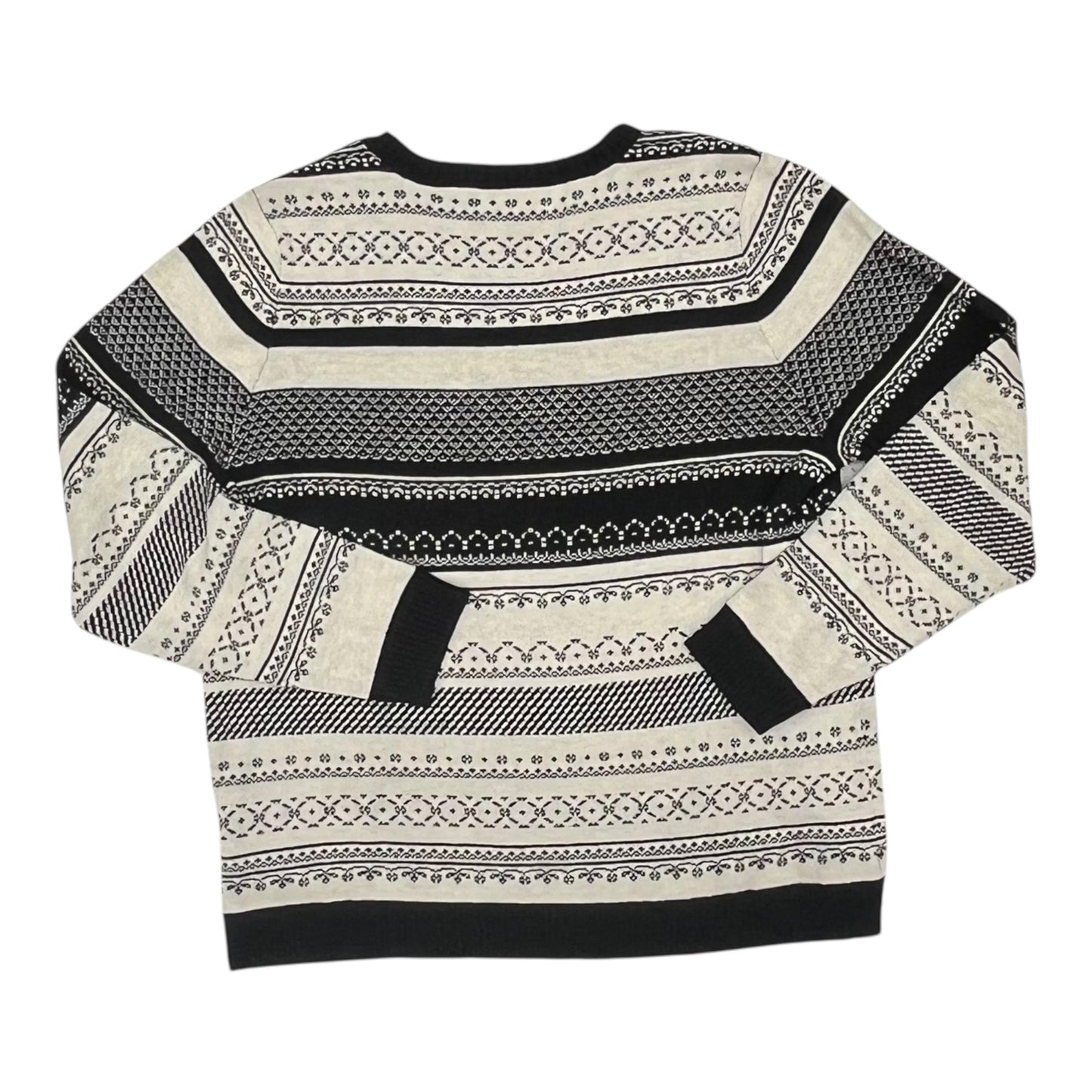 Sweater By Croft And Barrow In Black & White, Size:Xl