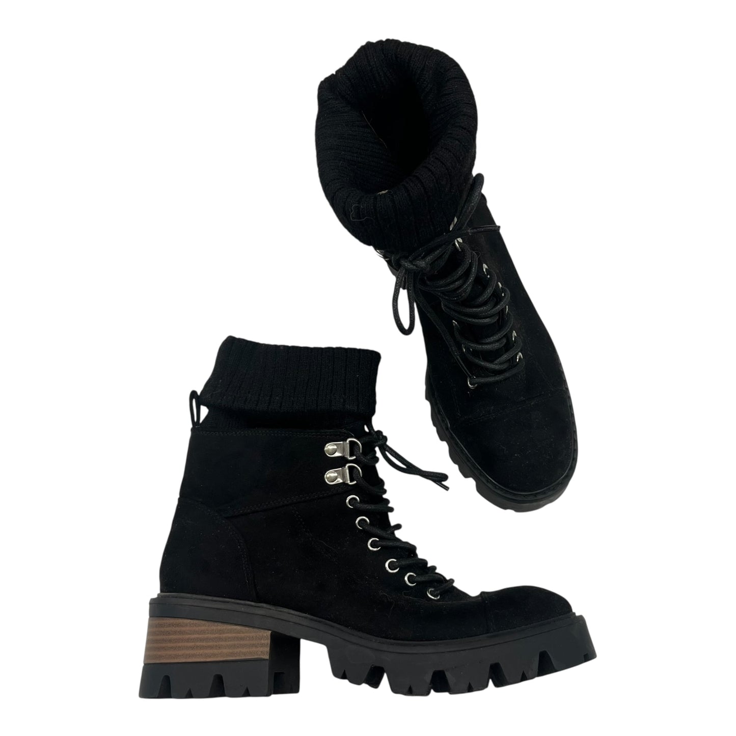 Boots Ankle Heels By Jf In Black, Size:7