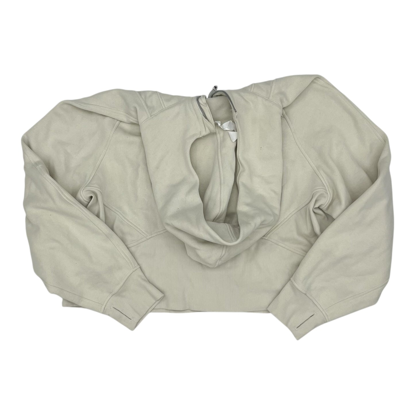 Athletic Jacket By Lululemon In Cream, Size:Xl