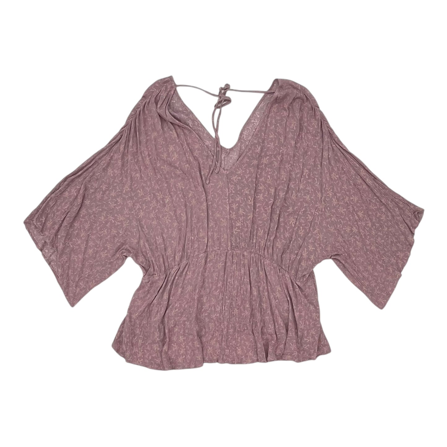 Blouse 3/4 Sleeve By White Birch In Pink, Size:3X