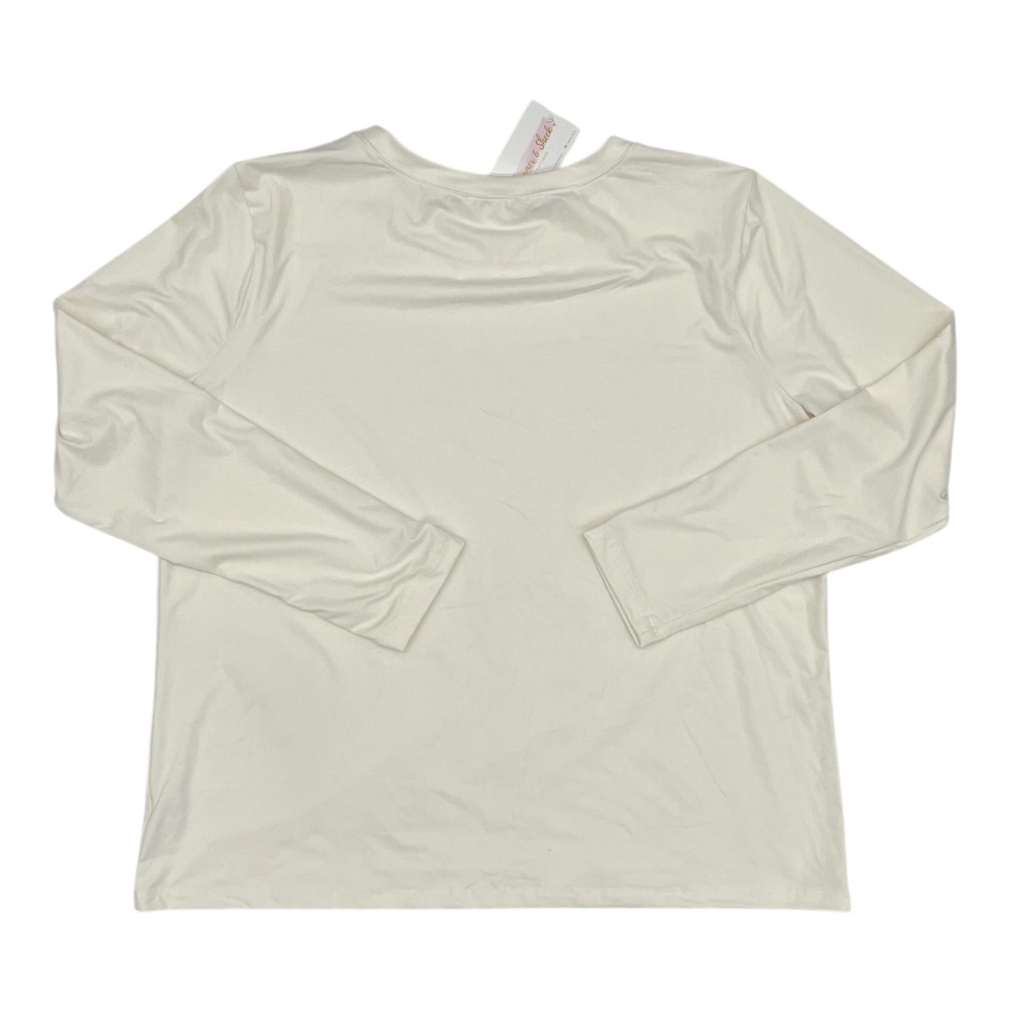 Top Ls Basic By Zenana Outfitters In Cream, Size:3X