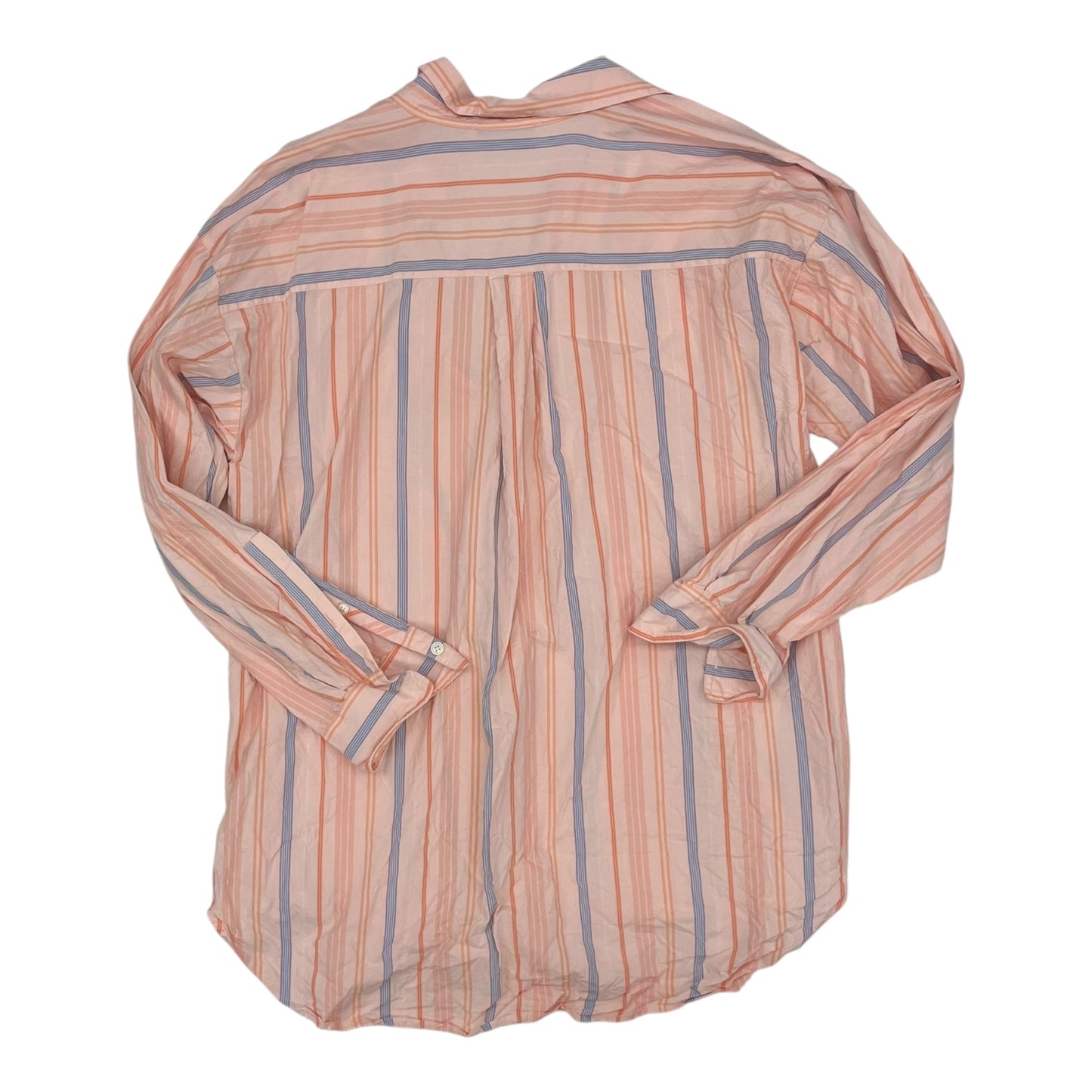 Blouse Ls By Loft In Pink, Size:Xl