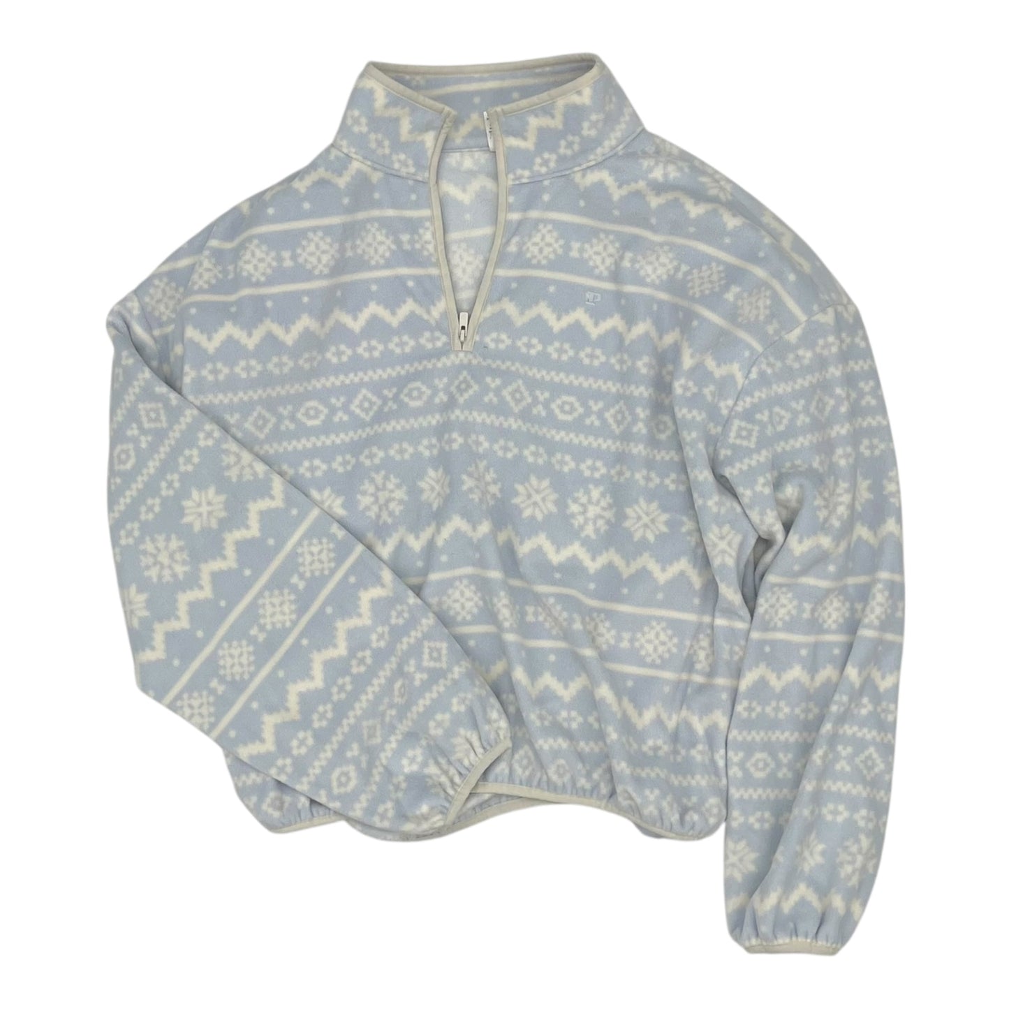 Sweatshirt Collar By Pink In Blue & Cream, Size:L