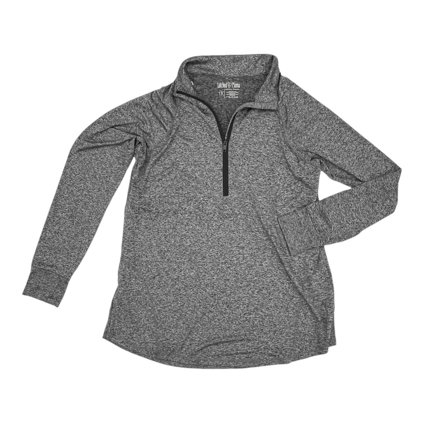 Mat Athletic Top Ls By Cmc In Grey, Size:1X
