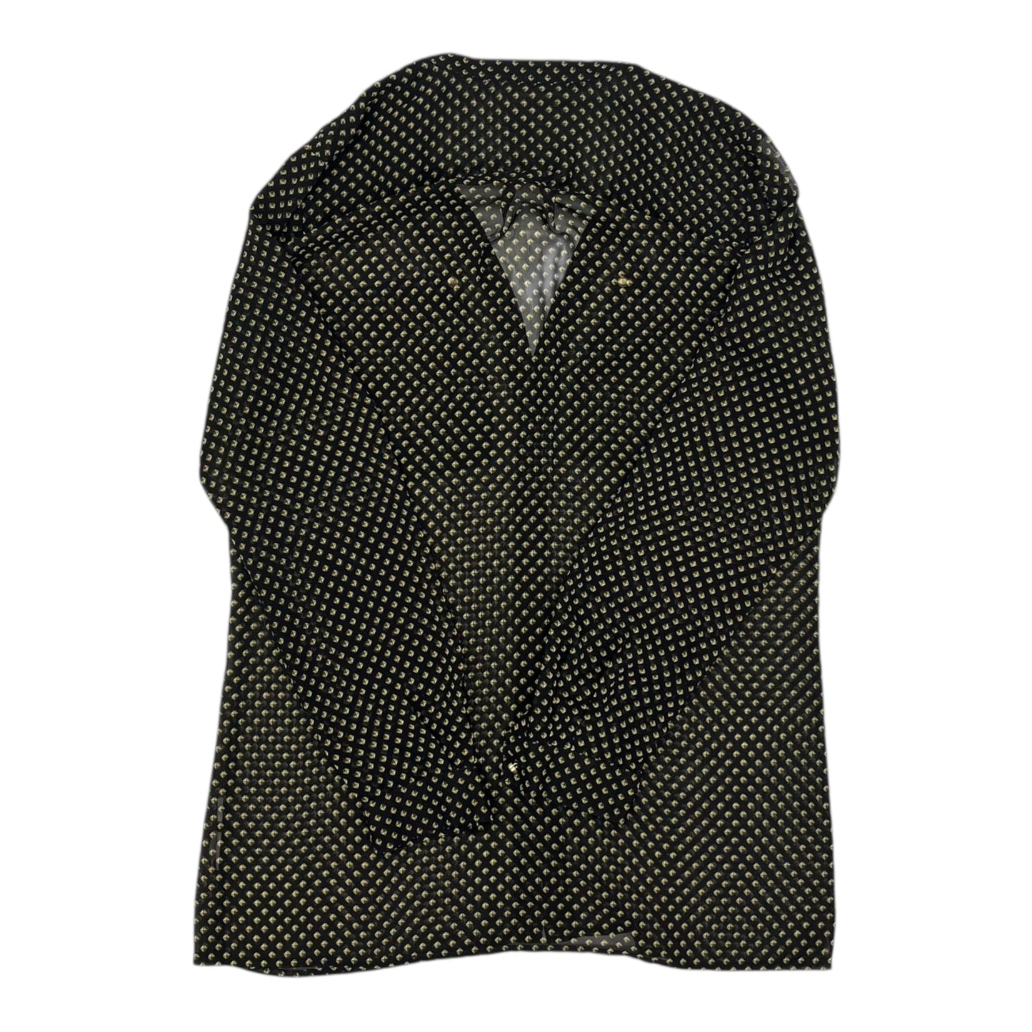 Top LS Designer By Michael Kors In Black, Size:M