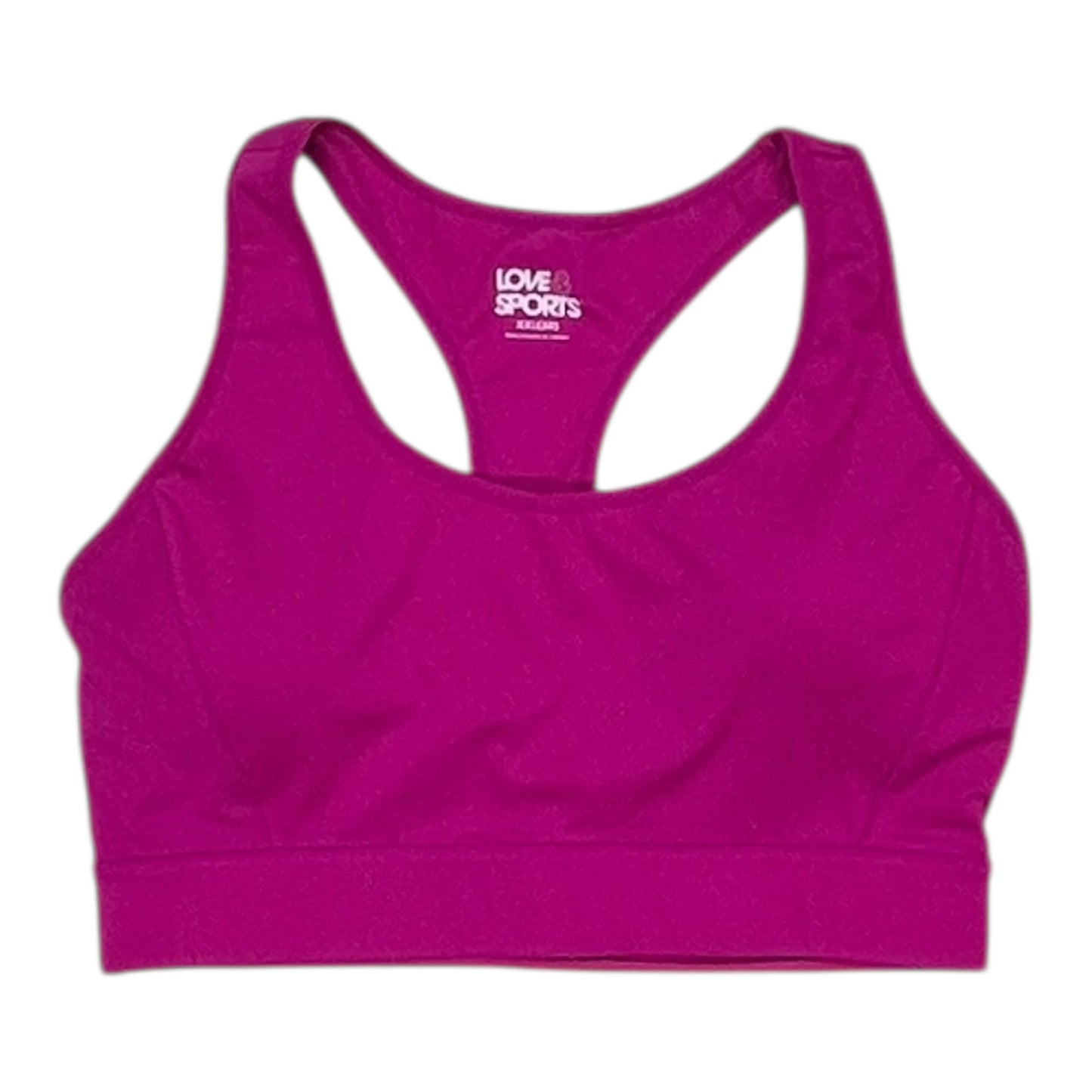 Athletic Bra By Love & Sports In Pink, Size:Xxl