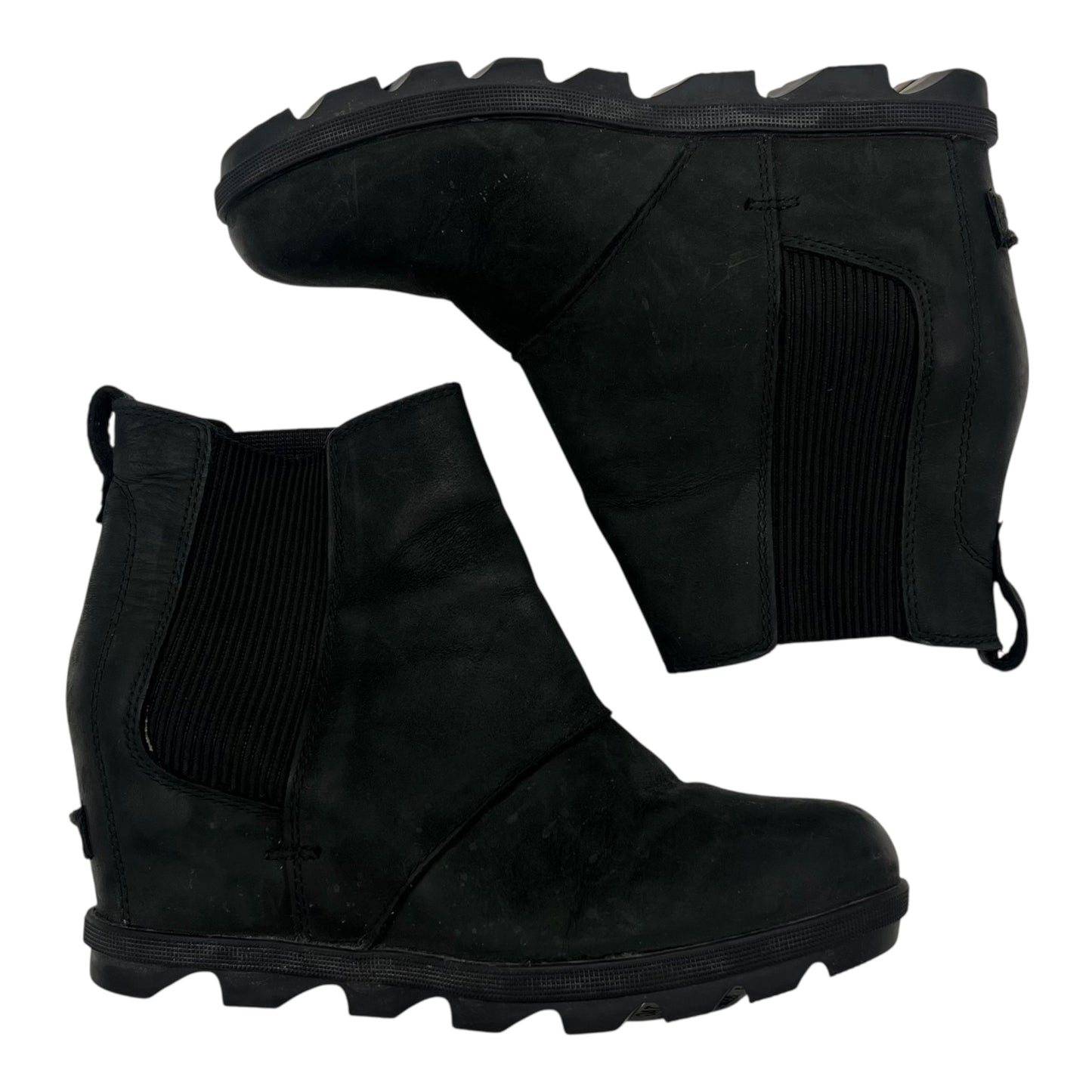 BOOTS ANKLE HEELS by SOREL In BLACK, Size: 8.5