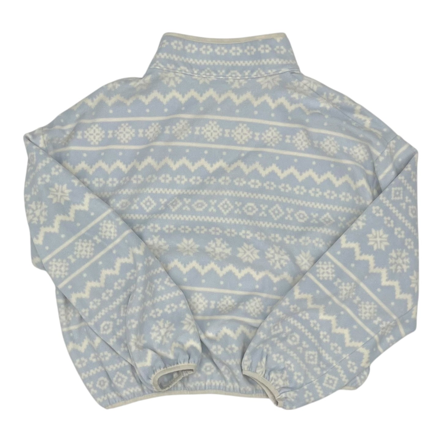 Sweatshirt Collar By Pink In Blue & Cream, Size:L