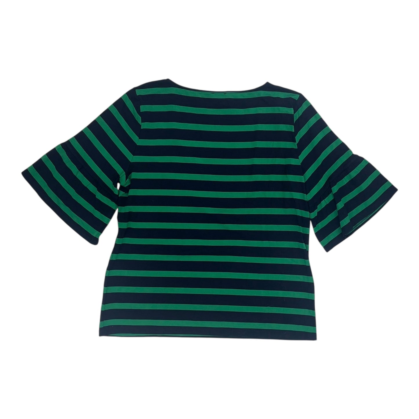 Top 3/4 Sleeve By Talbots In Blue & Green, Size:L