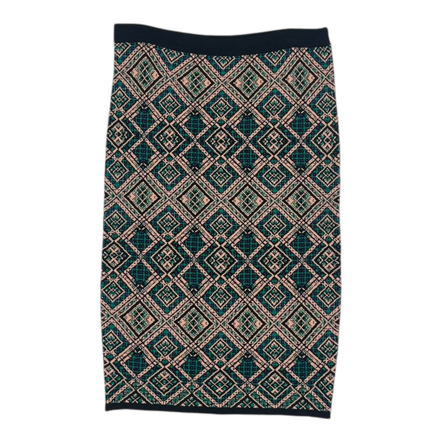 Skirt Midi By Jealous Tomato In Green & Tan, Size:M