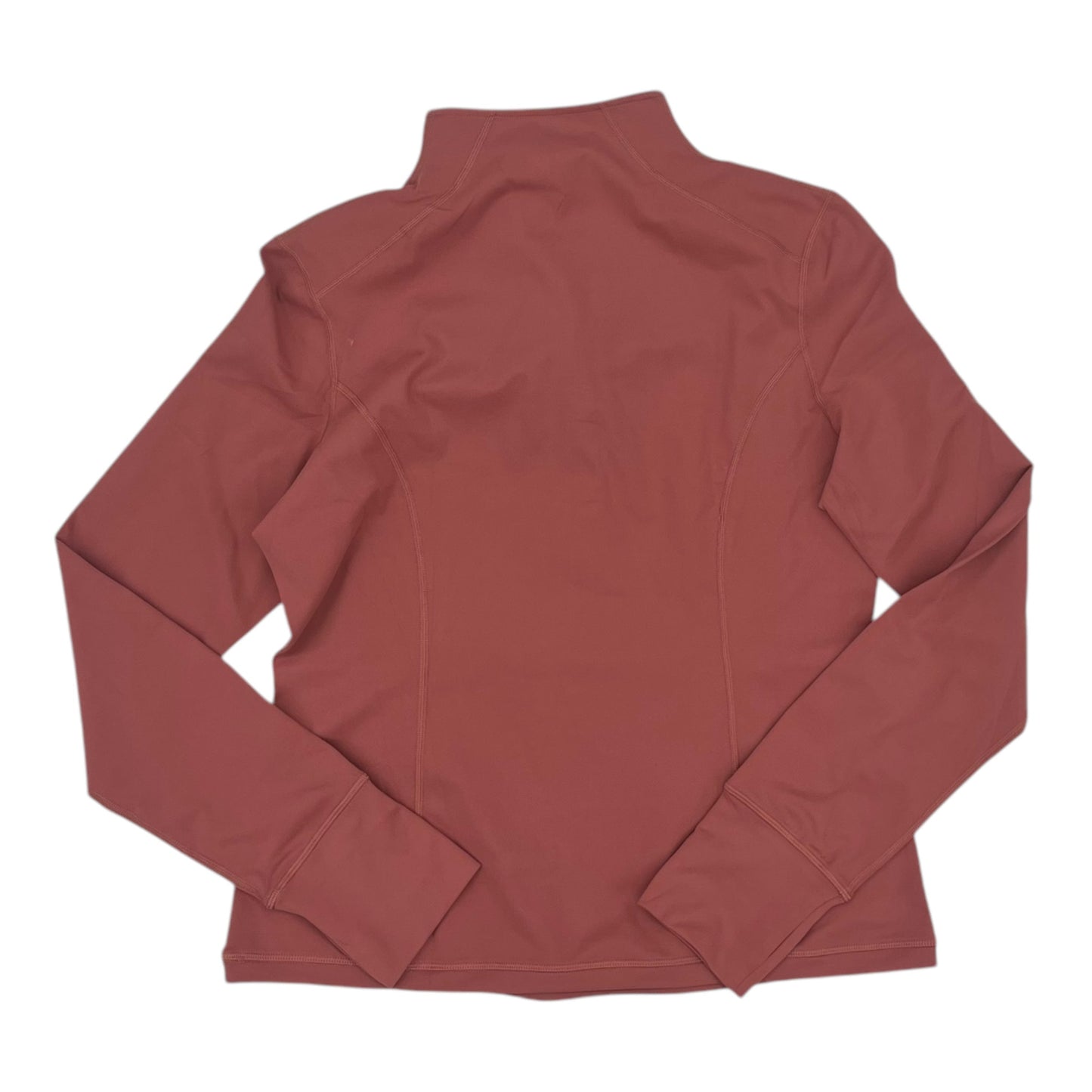 Athletic Top Ls Collar By Zyia In Mauve, Size:Xxl