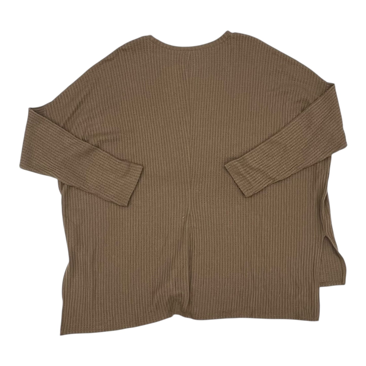 Top Ls By Zenana Outfitters In Brown, Size:3X