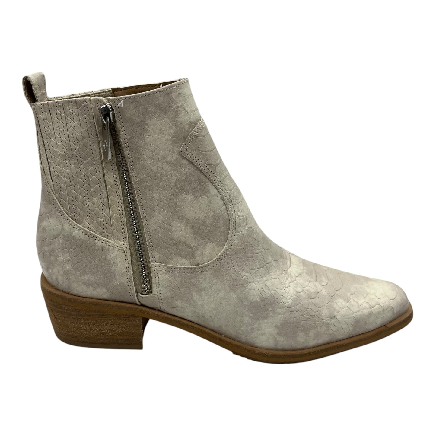 Boots Ankle Heels By Donald Pliner In Cream, Size:8