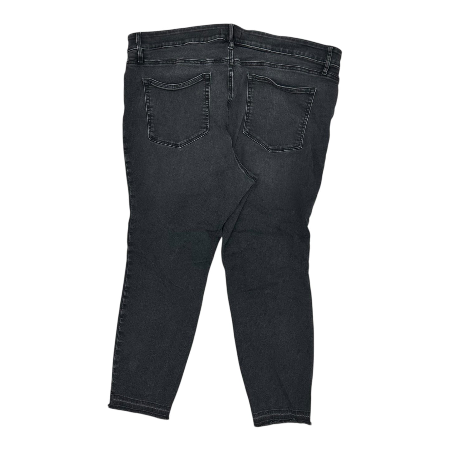 Jeans Skinny By Loft In Black Denim, Size:20