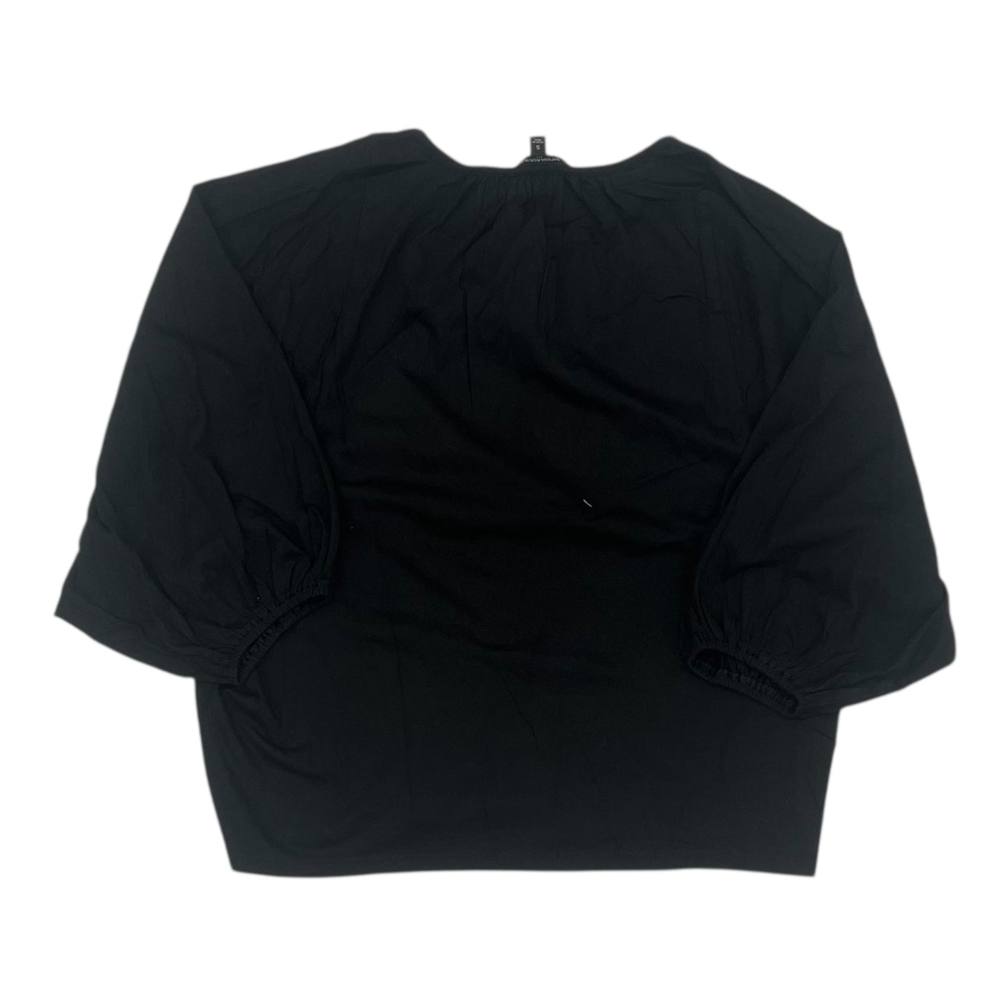 Top 3/4 Sleeve By Banana Republic In Black, Size:S