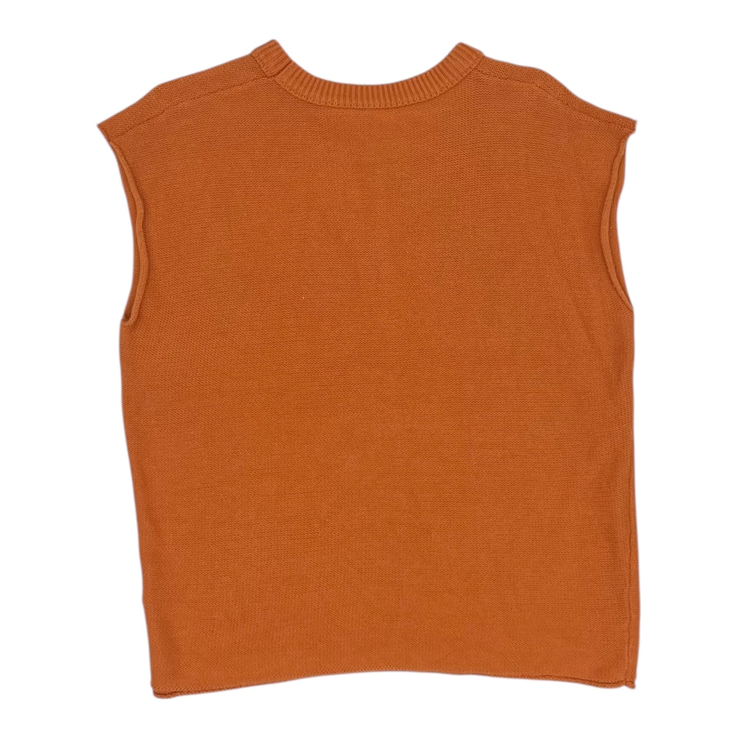 Vest Sweater By Clothes Mentor In Orange, Size:L