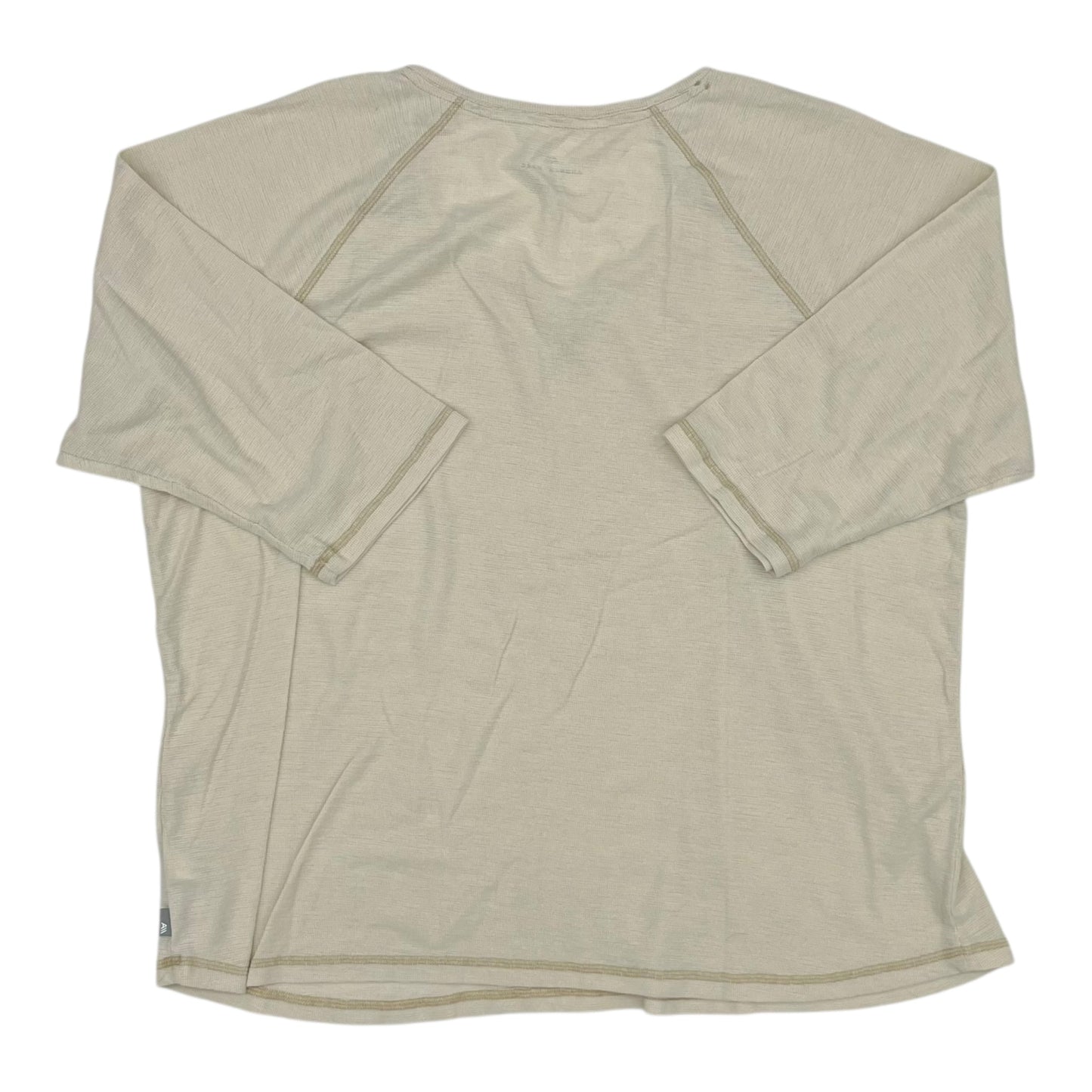 Top 3/4 Sleeve By Andrew Marc In Tan, Size:3X