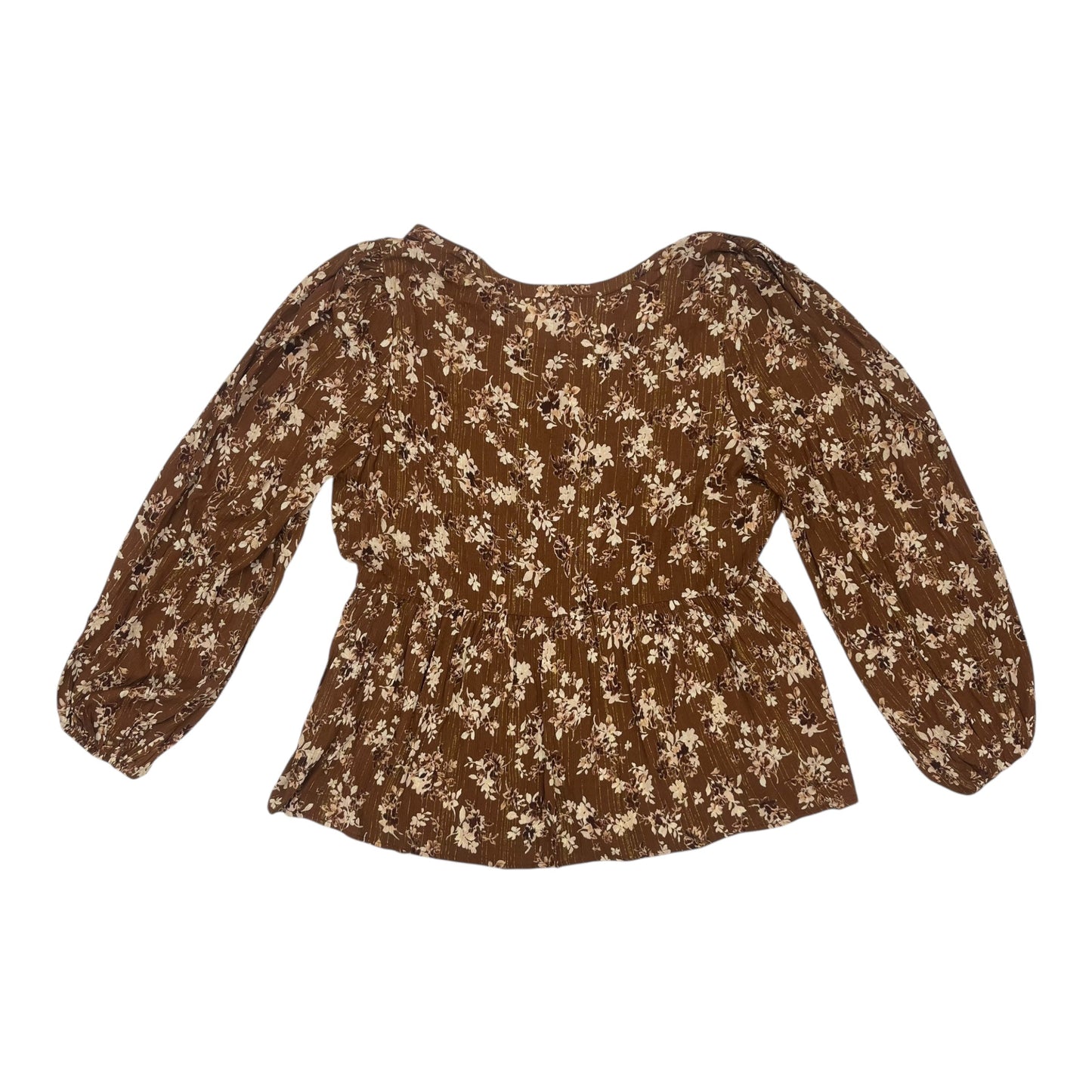 BLOUSE LS by TORRID In BROWN, Size: 1X