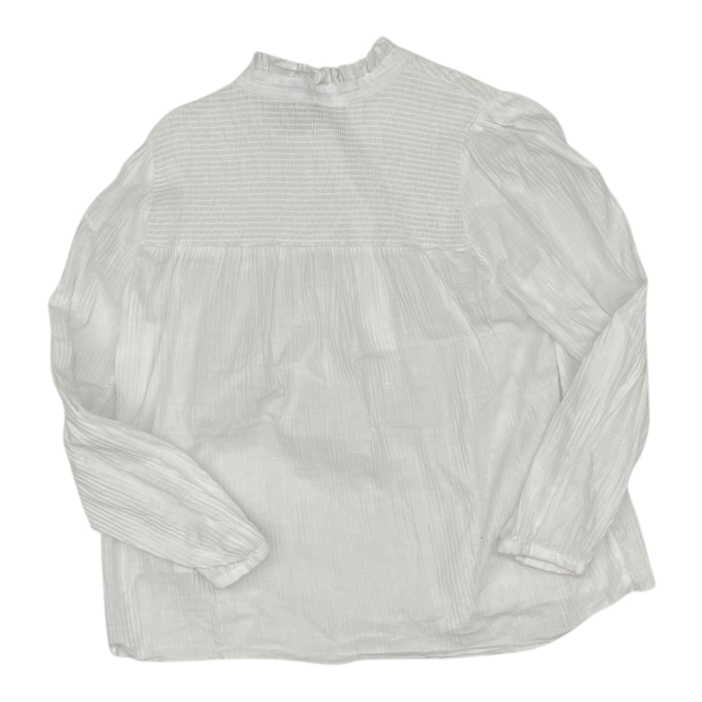 Blouse Ls By J. Crew In White, Size:M