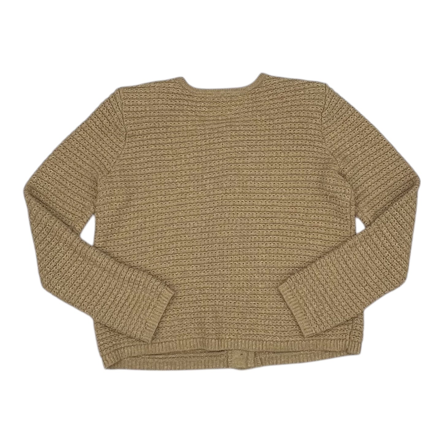 Sweater Cardigan By Talbots In Gold, Size:Mp