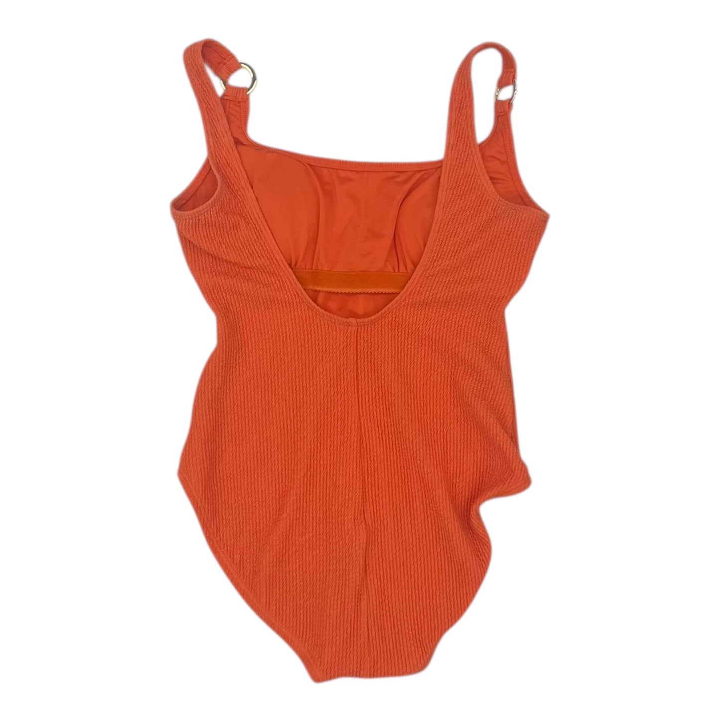 Swimsuit Designer By Michael Kors In Orange, Size:M