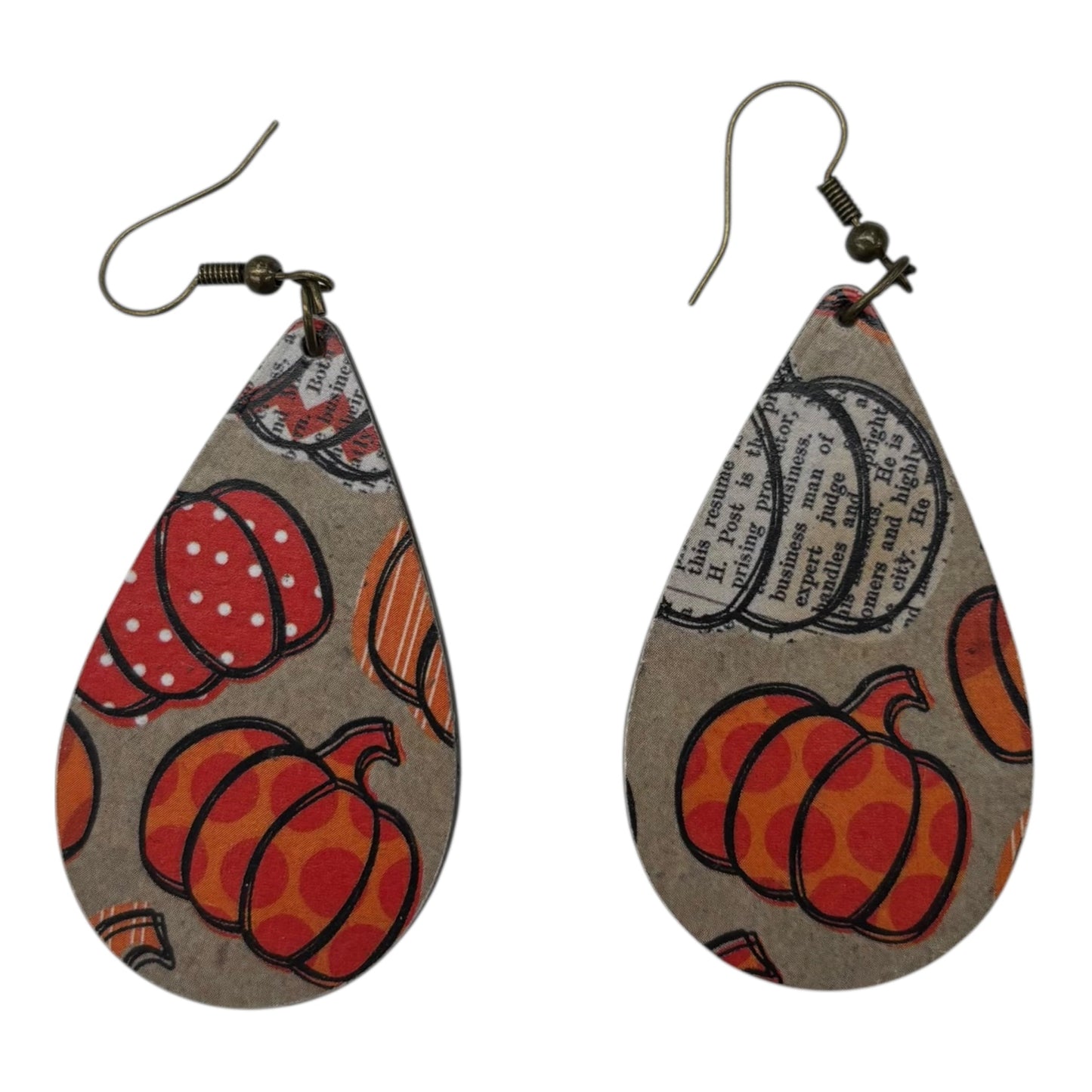 EARRINGS DANGLE/DROP by CLOTHES MENTOR In ORANGE & TAN