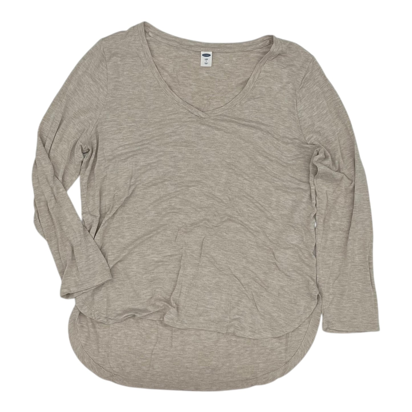Top Ls Basic By Old Navy In Tan, Size:L